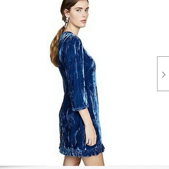 Shoshanna Crushed Velvet Mini Dress - Picture 2 of 4